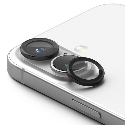 Προστασία Κάμερας με Πλαίσιο Ringke για Apple iPhone 16 16 Plus Μαύρο 2 Τεμαχίων