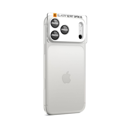 Προστασία Κάμερας Spigen Optik Pro XL Glass Ez Fit για Apple iPhone 17 Pro Ασημί