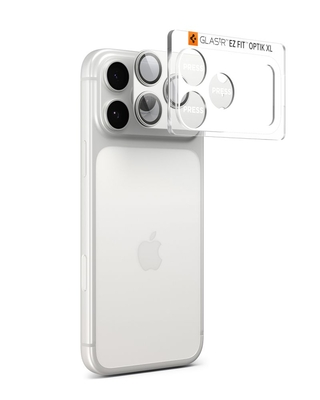 Προστασία Κάμερας Spigen Optik Pro XL Glass Ez Fit για Apple iPhone 17 Pro Ασημί