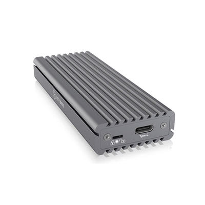 ICY BOX External Enclosure for M.2 NVMe SSD USB 3.1 Gen 2 Type-C with Write Protection Aluminium Grey (IB-1817M-C31) (RSCIB-1817M-C31)