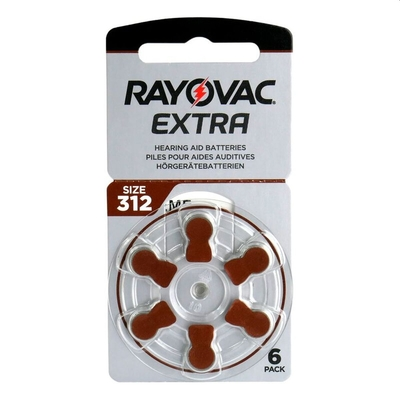 Rayovac Extra 312  Μπαταρίες Ακουστικών Βαρηκοΐας  Extra 312 (RAYPR41)