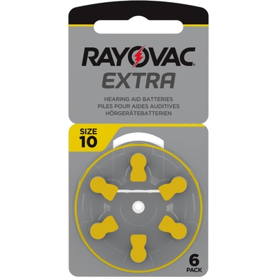 Rayovac Extra Μπαταρίες Ακουστικών Βαρηκοΐας 10 1.45V 6τμχ (RAYPR70)
