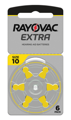 RAYOVAC μπαταρίες ακουστικών βαρηκοΐας 10MF, mercury free, 1.45V, 6τμχ