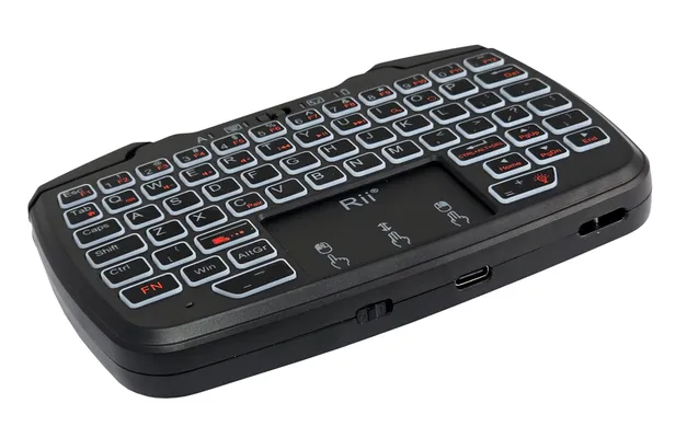 RIITEK ασύρματο gamepad & πληκτρολόγιο RK707, backlit, 2.4GHz, μαύρο