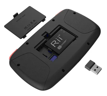 RIITEK ασύρματο mini πληκτρολόγιο i4, backlit, Bluetooth & 2.4GHz, μαύρο