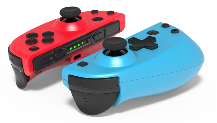 ROAR ασύρματο gamepad τύπου Joy-Con RR-0015 για Nintendo Switch, μπλε & κόκκινο