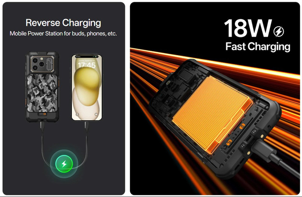 RUGONE smartphone Xever 8, 6.50", 8/128GB, 4800mAh, IP68/IP69K/MIL-STD-810H, μαύρο