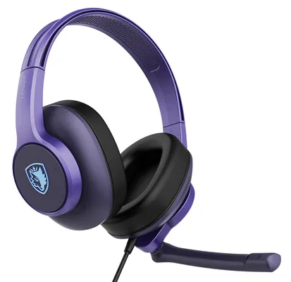 SADES gaming headset UPOWER, 3.5mm σύνδεση, 40mm, μωβ