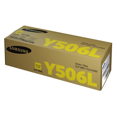 Samsung CLT-Y506L High Yield Yellow Toner Cartridge (SU515A) (HPCLTY506L)