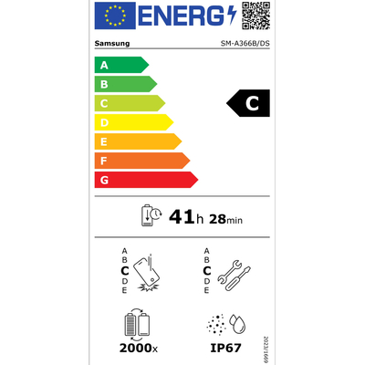 Samsung SM-A366 Galaxy A36 5G Dual Sim 6.7" 6GB/128GB NFC IP67 Awesome Black Enterprise Edition