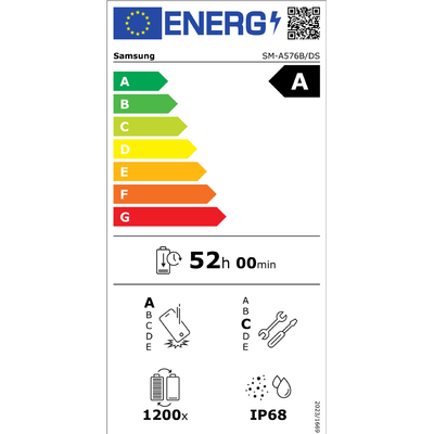 Samsung SM-A576 Galaxy A57 5G Non EU Dual Sim 6.7" 8GB/256GB NFC IP68 Awesome Icyblue με 1 Χρόνο Εγγύηση απο Samsung Service
