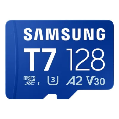 Samsung T7 microSDXC 128GB Class 10 U3 V30 A2 UHS-I (MB-MB128T/WW) (SAMMB-MB128T-WW)