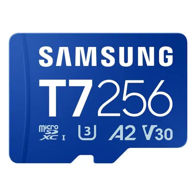 Samsung T7 microSDXC 256GB Class 10 U3 V30 A2 UHS-I (MB-MB256T/WW) (SAMMB-MB256T-WW)