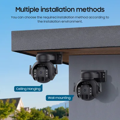 SECTEC smart ηλιακή κάμερα ST-515C-3M-4G-BK, 3MP, 4G, SD, PTZ, IP65