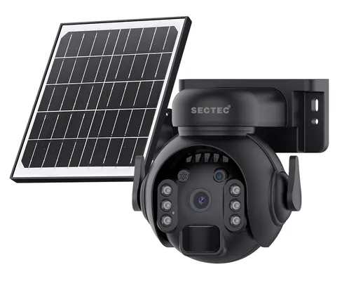 SECTEC smart ηλιακή κάμερα ST-515C-3M-4G-BK, 3MP, 4G, SD, PTZ, IP65