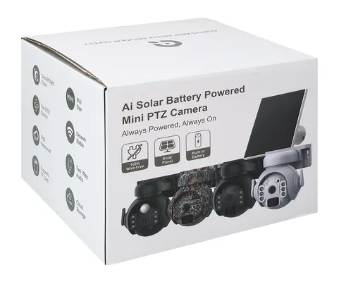 SECTEC smart ηλιακή κάμερα ST-515C-3M-4G-BK, 3MP, 4G, SD, PTZ, IP65