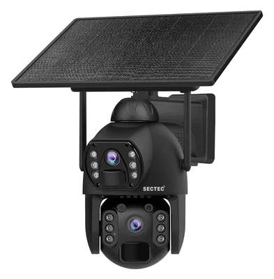 SECTEC smart ηλιακή κάμερα ST-536-6MAOV-4G-EU, dual lens, 3MP, 4G, SD, PTZ, IP66