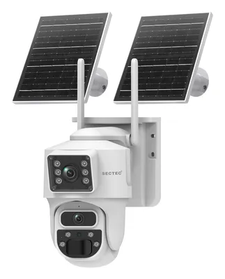 SECTEC smart ηλιακή κάμερα ST-537-6MAOV, dual lens, 3MP, WiFi, SD, PTZ, IP66