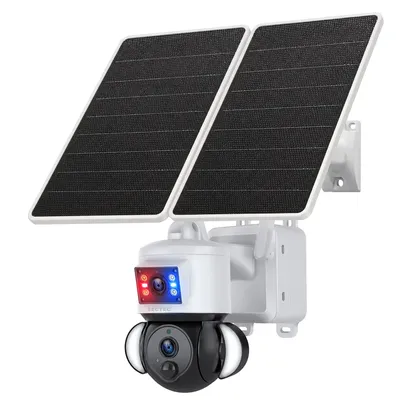 SECTEC smart ηλιακή κάμερα ST-538-6M-4G-EU-20W, dual lens, 3MP, 4G, SD, PTZ, IP65