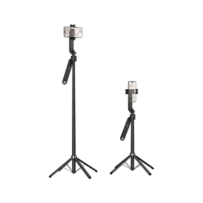 Selfie Stick Hoco K32 Soporte και Τρίποδο για Συσκευές 4.5"- 7" Επεκτεινόμενo εως 1.81m με Τηλεχειριστήριο και Auto Face Tracking Μαύρο