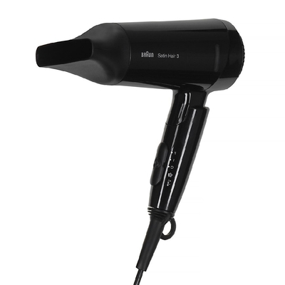 Σεσουάρ Μαλλιών Braun HD350 Satin Hair 3 Style & Go 1600W με 2 Επίπεδα Θέρμανσης Μαύρο