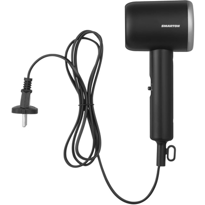 Σεσουάρ Μαλλιών Ταξιδίου Smarton HD 300 1000W με 2 Επίπεδα Ισχύος και Θερμοκρασίας Μαύρο