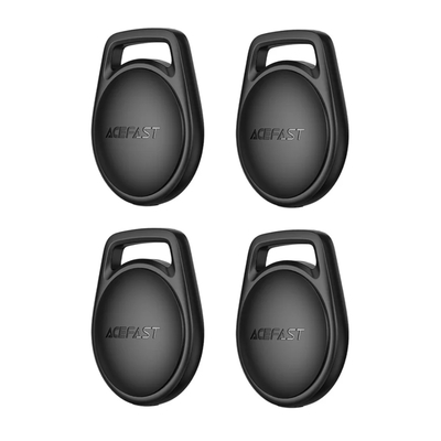 Σετ Acefast Tag S2 Anti-Lost Tracker Μόνο για iOS Συμβατό με Apple Find My Network με Λουράκι Μαύρο Τεμ.4