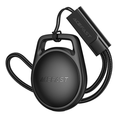 Σετ Acefast Tag S2 Anti-Lost Tracker Μόνο για iOS Συμβατό με Apple Find My Network με Λουράκι Μαύρο Τεμ.4