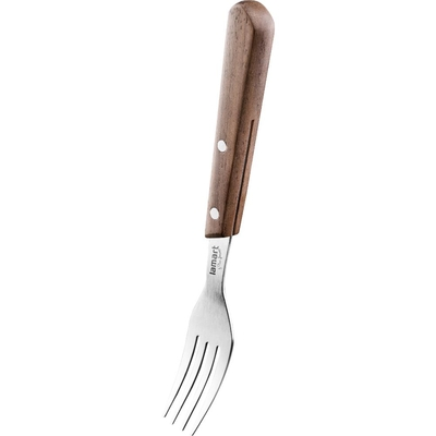 Σετ Μαχαιροπίρουνα Steak από Ανοξείδωτο Ατσάλι με Ξύλινη Λαβή 8τεμ. Lamart LT2062 Καφέ
