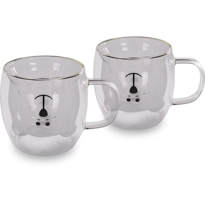 Σετ Ποτήρια VASO Lamart LT9125 Γυάλινα με Διπλό Τοίχωμα 250ml Διάφανα 2 Τεμ