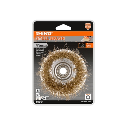 Shind Συρματοβουρτσα Γων.τροχου Φ100mm (SHI-94929) (SHI94929)