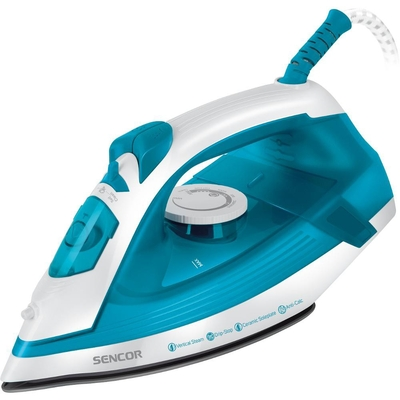 Σίδερo Ατμού Sencor SSI 2800BL 2000W 220ml με Κεραμική Πλάκα Drip-Stop Τεχνολογία και Πίεση Ατμού 95g/min Μπλε