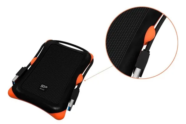 SILICON POWER εξωτερική θήκη Armor 30 HDD 2.5" slim, USB 3.1, shockproof