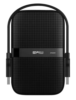 SILICON POWER εξωτερικός HDD Armor A60, 1TB, USB 3.2, μαύρος