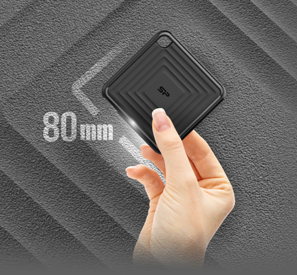 SILICON POWER εξωτερικός SSD PC60, 1TB, USB 3.2, 540-500MB/s, μαύρος
