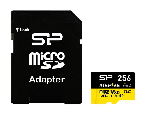 SILICON POWER κάρτα μνήμης microSDXC Inspire, 256GB, UHS-I U3 A1 V30
