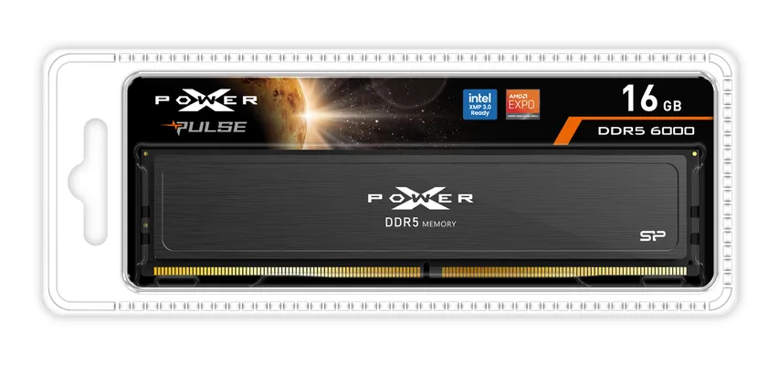 SILICON POWER μνήμη DDR5 UDIMM XPOWER Pulse, 16GB, 6000MHz, CL36