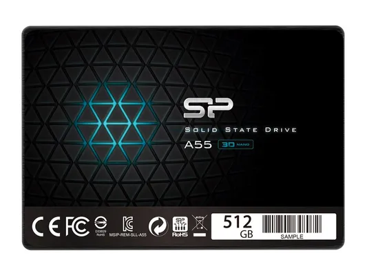 SILICON POWER SSD A55 512GB, 2.5", SATA III, 500-450MB/s, 7mm