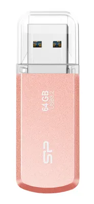 SILICON POWER USB Flash Drive Helios 202, 64GB, USB 3.2, ροζ χρυσό