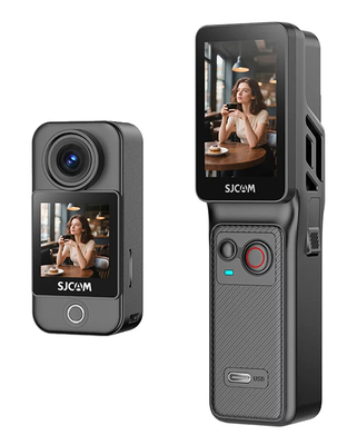 SJCAM action camera C400 με ασύρματο χειριστήριο, 16MP/4K, WiFi, αδιάβροχη θήκη, μαύρη