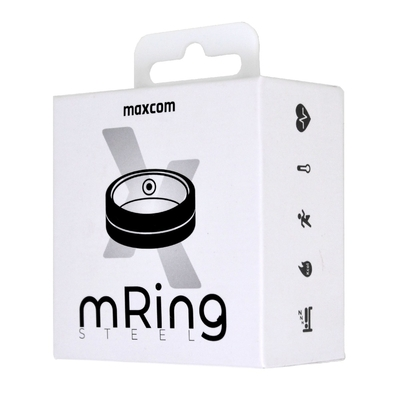 Smart Ring Maxcom mRing MR100 No.11 (Εσωτερική Διάμετρος 20.7mm) IP68 με Μετρητή Παλμών, Ύπνου, Θερμίδες, Βήματα Χρυσό