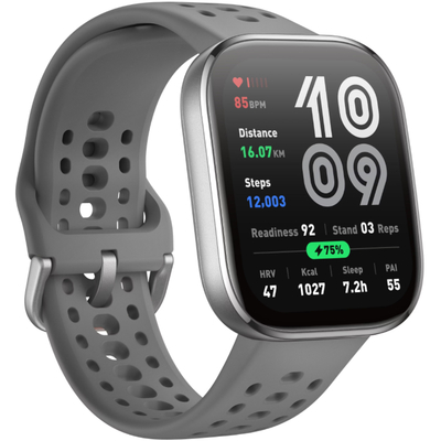 Smartwatch Amazfit Bip 6 1.97" AMOLED GPS 5 ATM με Δυνατότητα Κλήσεων Charcoal