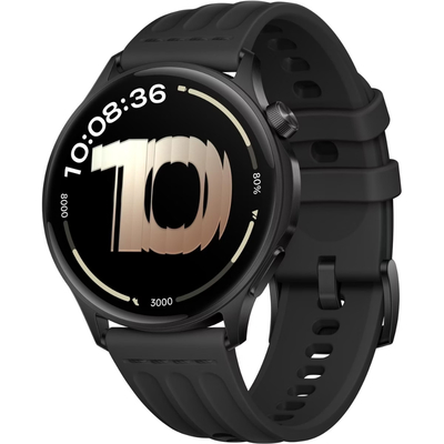 Smartwatch OnePlus Watch Lite 1.46" AMOLED GPS 5 ATM με Δυνατότητα Κλήσεων Black Steel