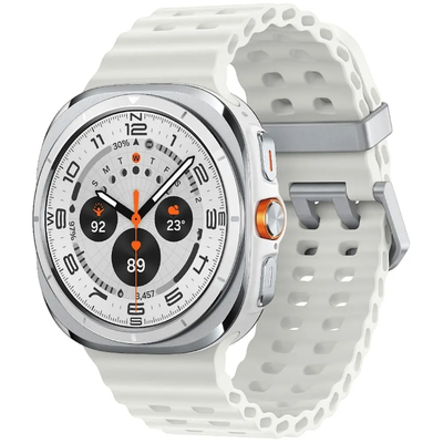 Smartwatch Samsung Galaxy Watch Ultra (2025) LTE L705 1.5" Super AMOLED GPS eSim NFC 10ATM με Δυνατότητα Κλήσεων Titanium White