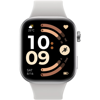 Smartwatch Xiaomi Redmi Watch 6 BHR08CUGL 2.07" AMOLED GPS Αδιάβροχο έως 5ATM με Δυνατότητα Κλήσεων Silver Gray