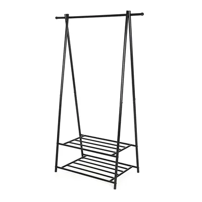 Songmics Μεταλλική Κρεμάστρα Ρούχων Δαπέδου 87.5 x 41 x 155 cm Χρώματος Μαύρο (HSR05B) (SNGHSR05B)
