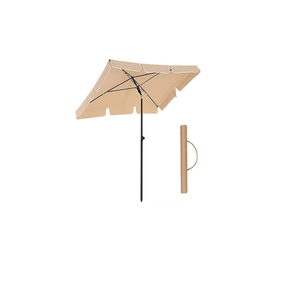 SONGMICS Ομπρέλα Δαπέδου Τετράγωνη 160 g/m² Taupe (GPU180K01) (SNGGPU180K01)