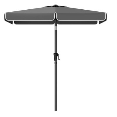 Songmics Ομπρέλα Κήπου 2 x 1.5 μέτρα Γκρί  (GPU048G01) (SNGGPU048G01)