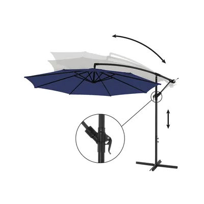 Songmics  Ομπρέλα Κρεμαστή Στρογγυλή 180 g/m² Navy Blue (GPU116L01) (SNGGPU116L01)