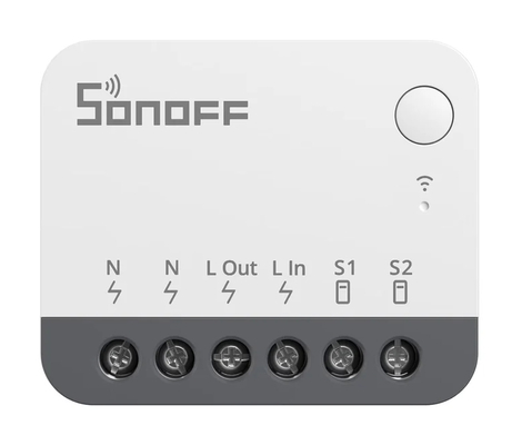 SONOFF smart διακόπτης ZBMINIR2, 1 κανάλι, ZigBee 3.0, 10A, λευκός